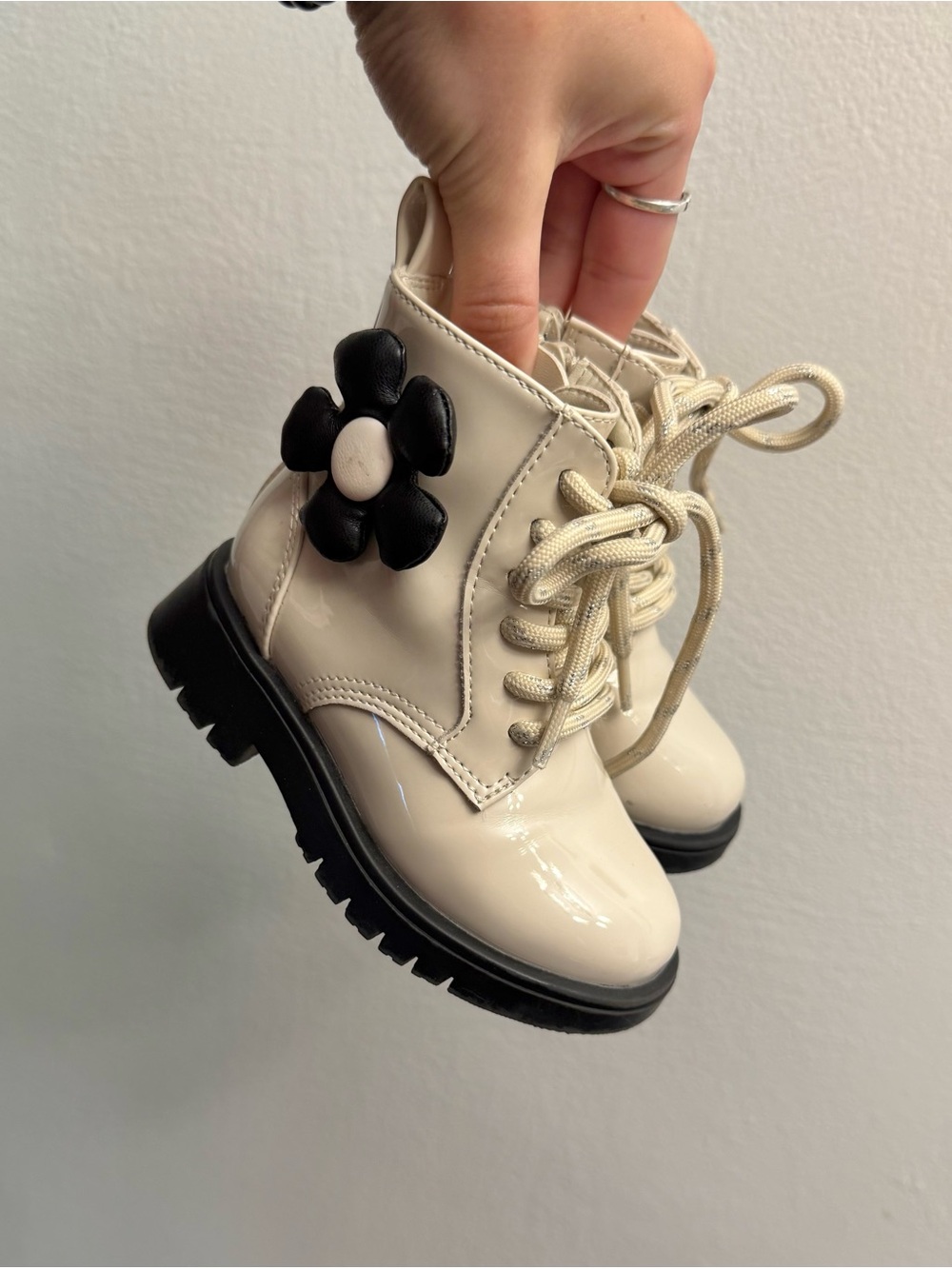 GAP Lace Up Flower Booties